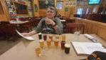 Sampling the brews at Shoreline Brewery in Michigan City, Indiana